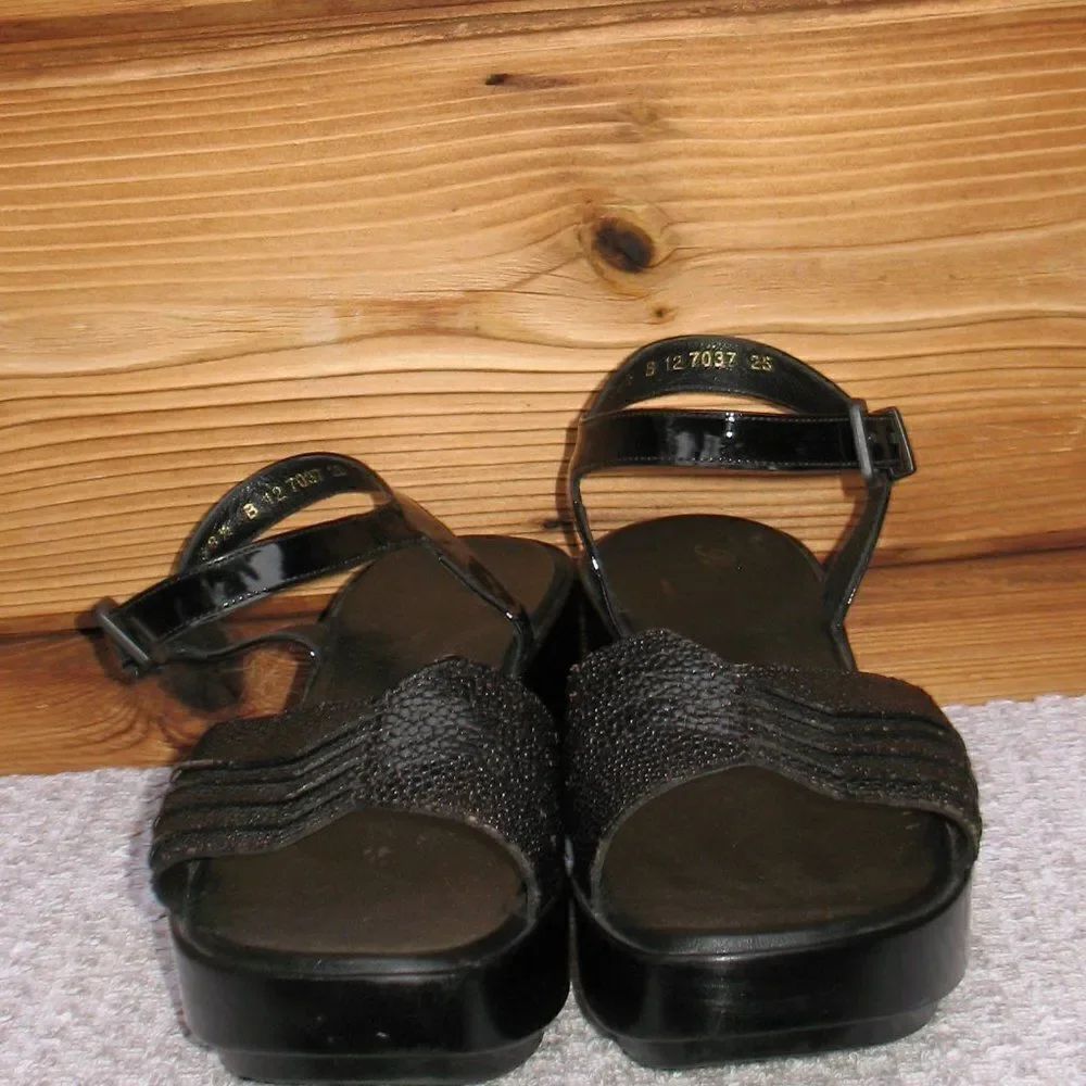 Robert Clergerie Black Platform Sandals